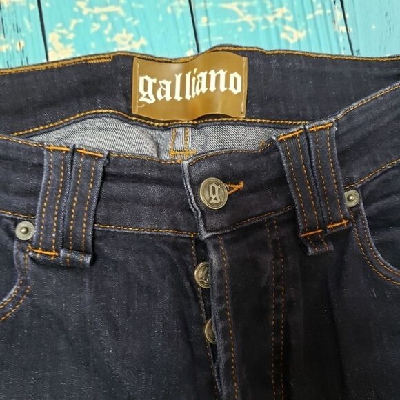 Italian John Galliano jeans Dark Wash Jeans 31 made in Italy - Picture 3 of 16